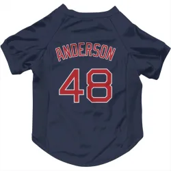 Boston Red Sox Chase Anderson Navy Pet Jersey for Dog & Cat