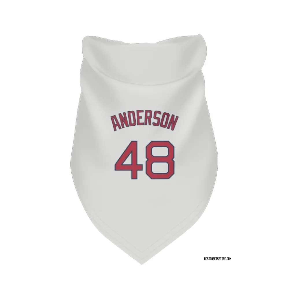 Boston Red Sox Chase Anderson White Pet Bandana for Dog & Cat