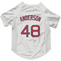 Boston Red Sox Chase Anderson White Pet Jersey for Dog & Cat