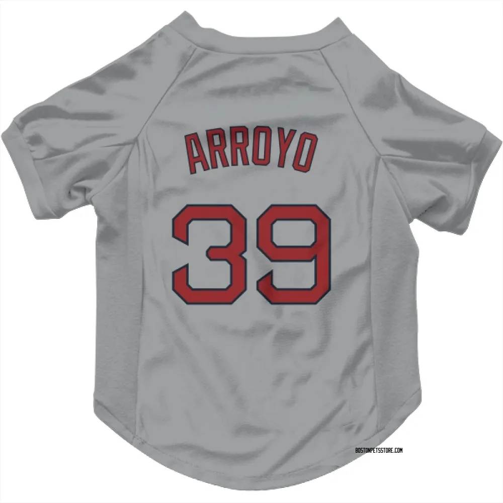 Boston Red Sox Christian Arroyo Gray Pet Jersey for Dog & Cat