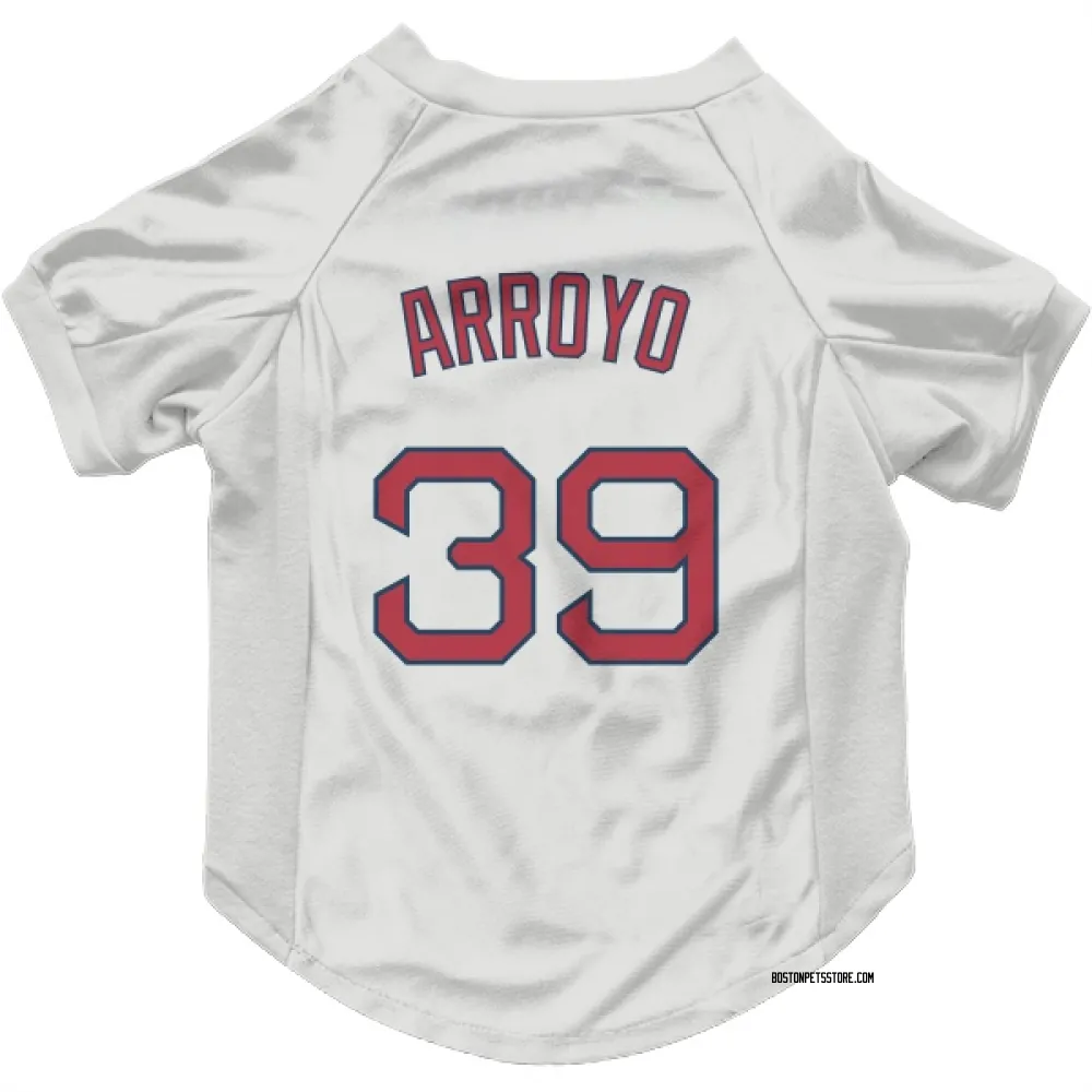 Boston Red Sox Christian Arroyo White Pet Jersey for Dog & Cat