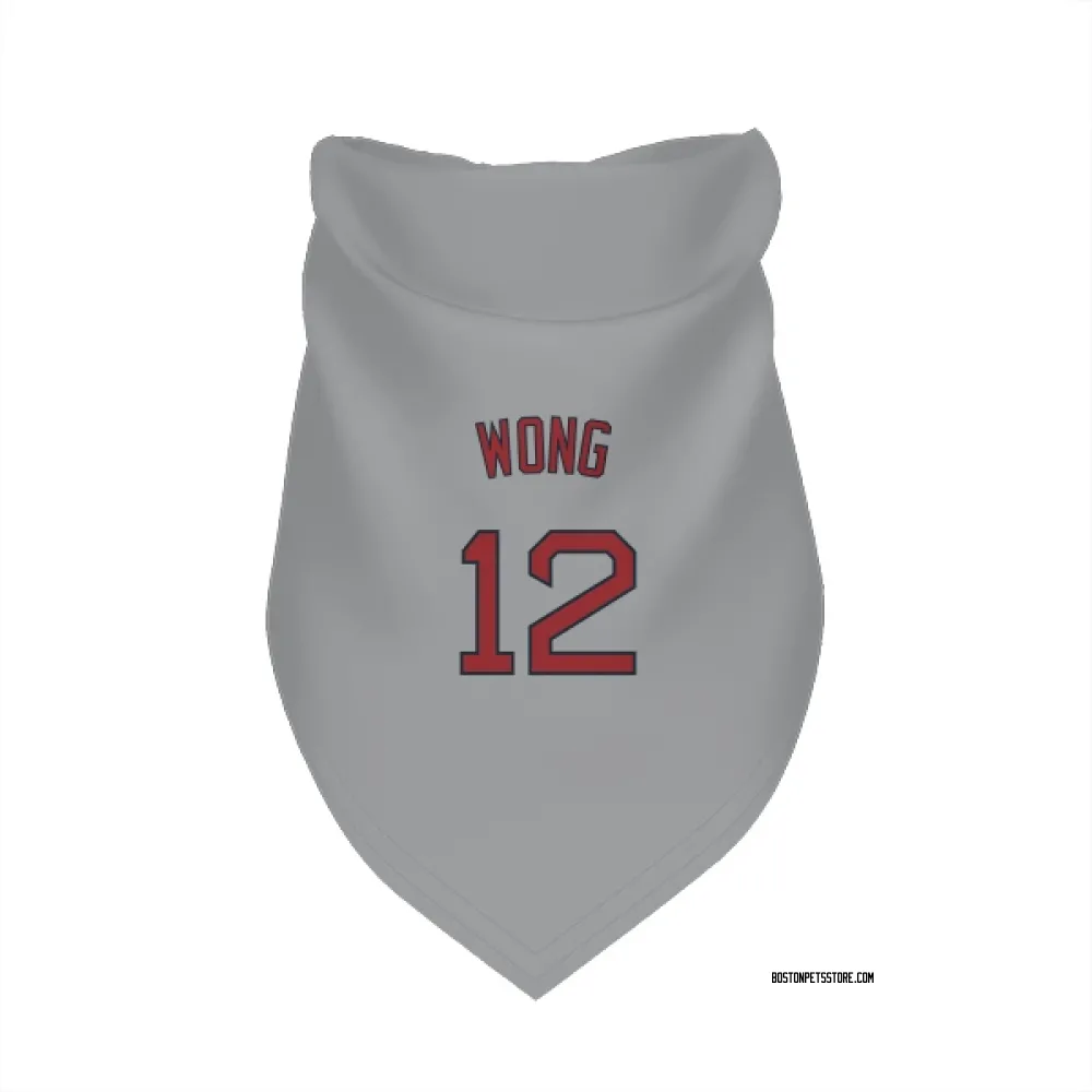 Boston Red Sox Connor Wong Gray Pet Bandana for Dog & Cat