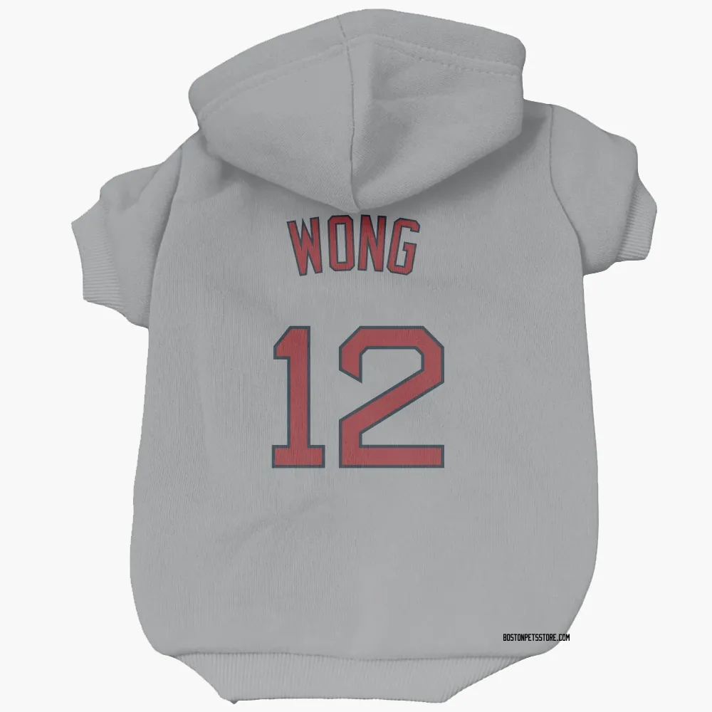 Boston Red Sox Connor Wong Gray Pet Hoodie for Dog & Cat