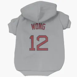 Boston Red Sox Connor Wong Gray Pet Hoodie for Dog & Cat