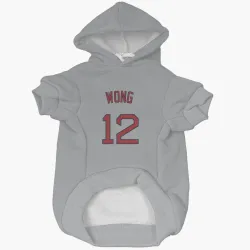 Boston Red Sox Connor Wong Gray Pet Hoodie for Dog & Cat