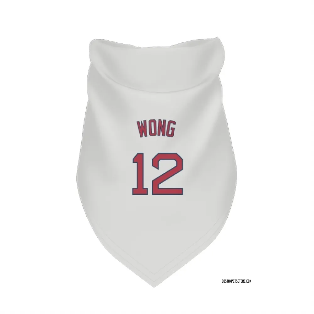 Boston Red Sox Connor Wong White Pet Bandana for Dog & Cat