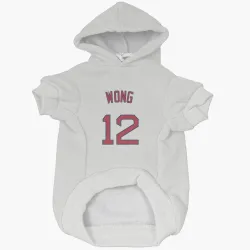 Boston Red Sox Connor Wong White Pet Hoodie for Dog & Cat