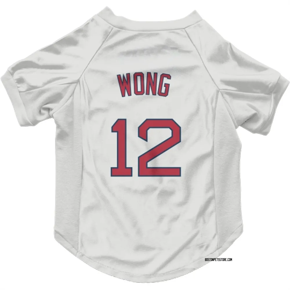 Boston Red Sox Connor Wong White Pet Jersey for Dog & Cat