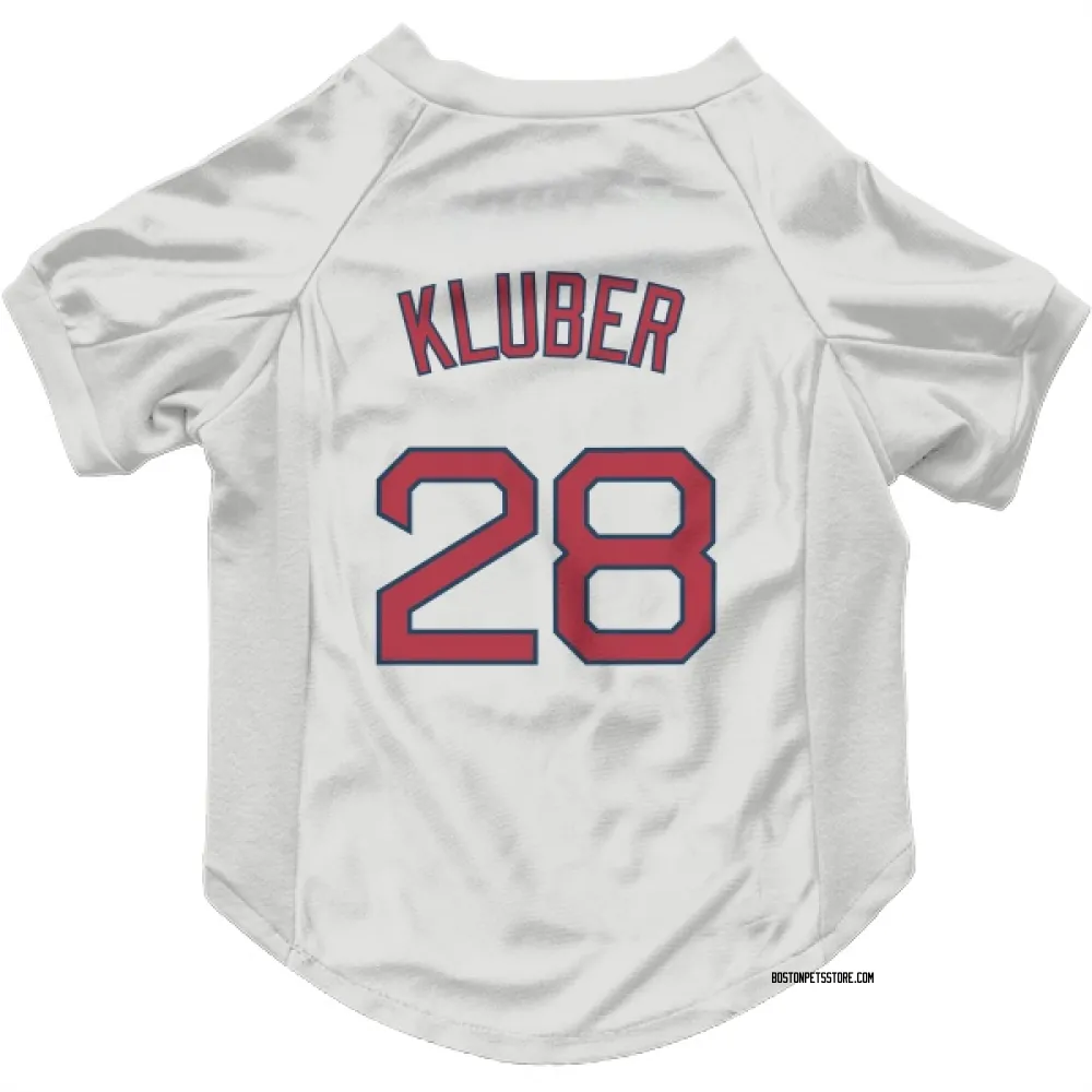 Boston Red Sox Corey Kluber White Pet Jersey for Dog & Cat
