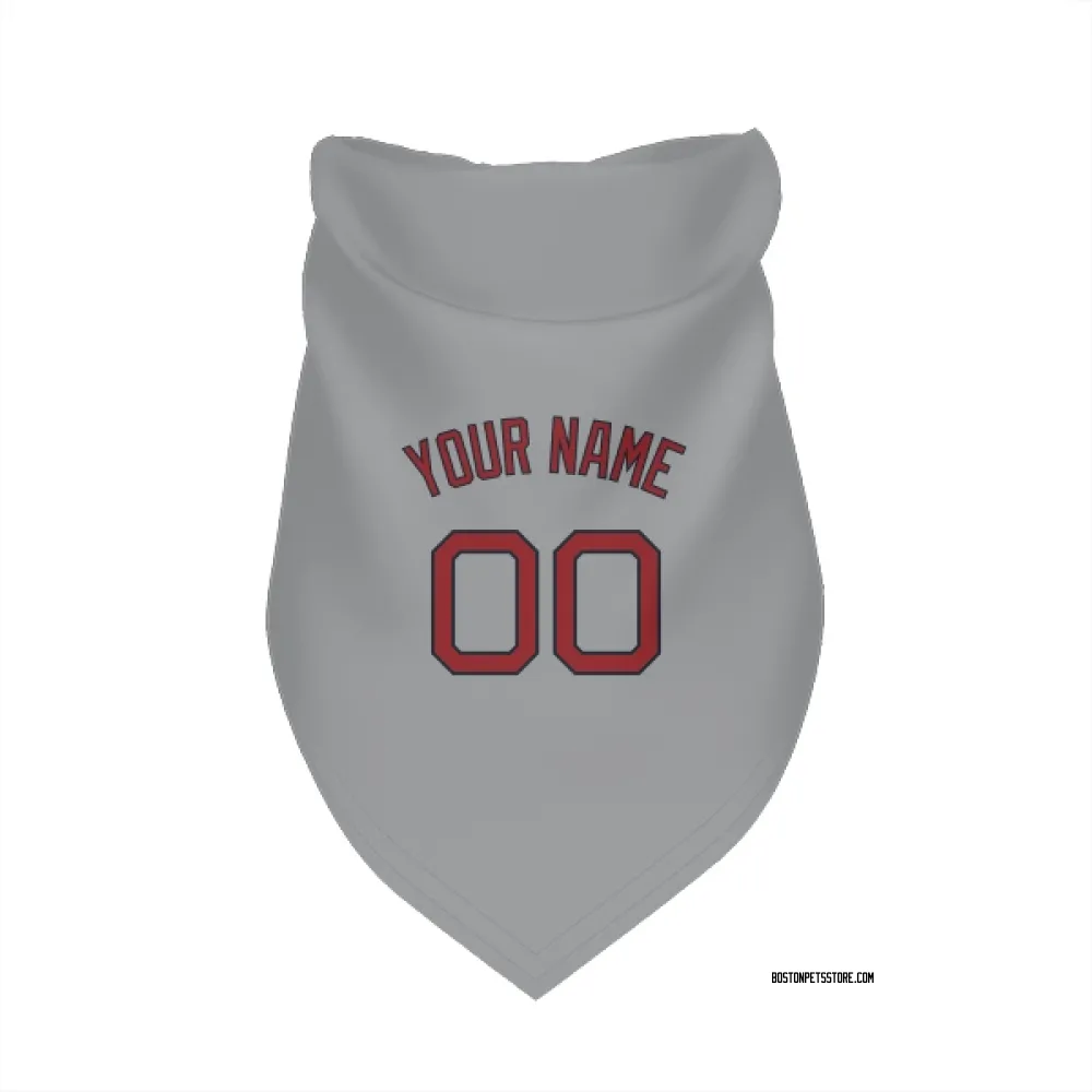 Boston Red Sox Custom Gray Pet Bandana for Dog & Cat
