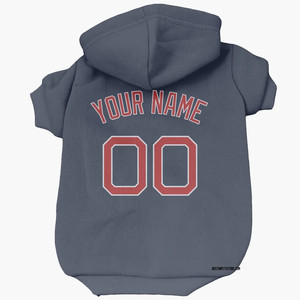 Boston Red Sox Custom Navy Pet Hoodie for Dog & Cat