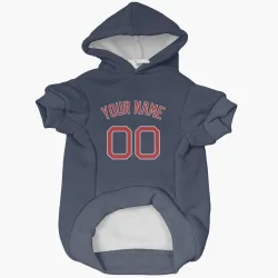 Boston Red Sox Custom Navy Pet Hoodie for Dog & Cat
