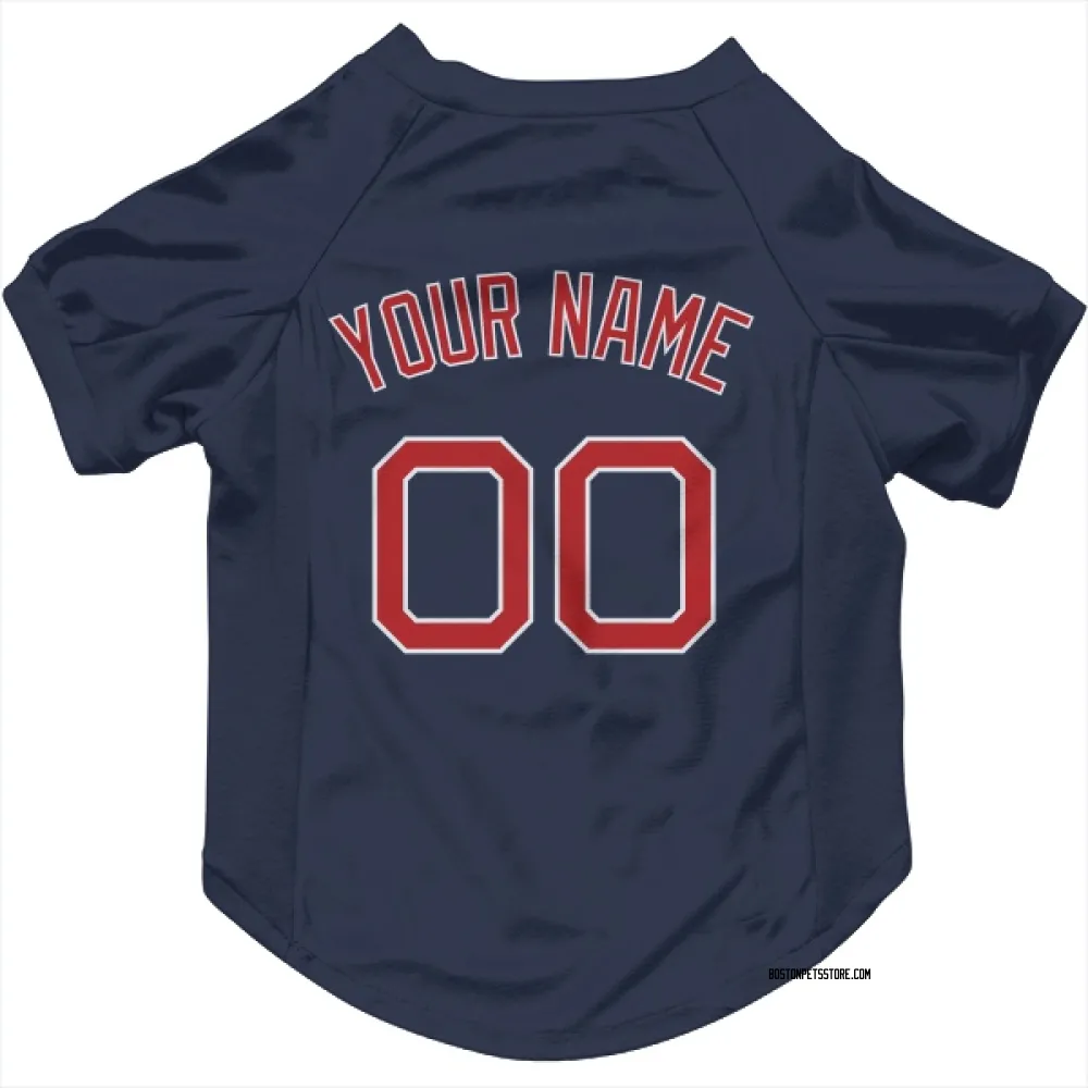 Boston Red Sox Custom Navy Pet Jersey for Dog & Cat