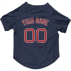 Boston Red Sox Custom Navy Pet Jersey for Dog & Cat