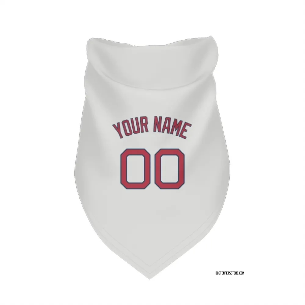 Boston Red Sox Custom White Pet Bandana for Dog & Cat