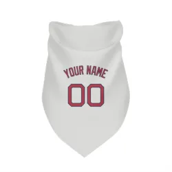 Boston Red Sox Custom White Pet Bandana for Dog & Cat