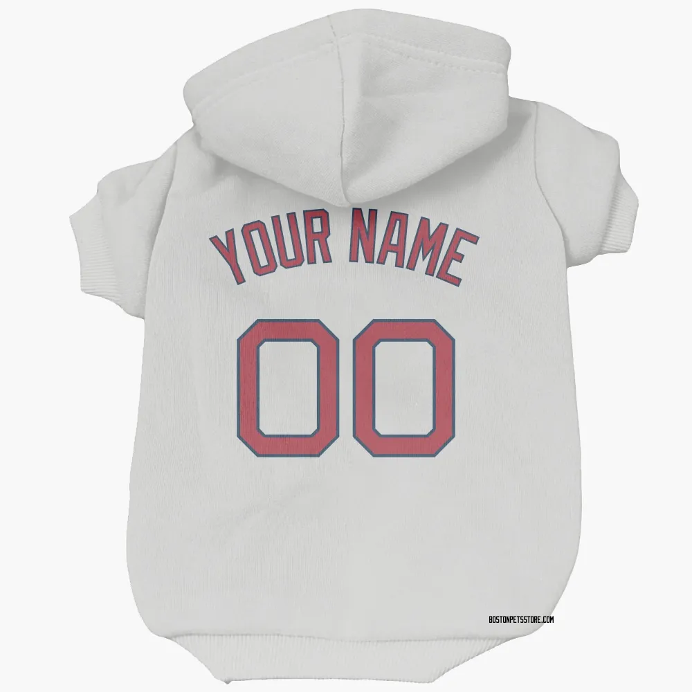 Boston Red Sox Custom White Pet Hoodie for Dog & Cat