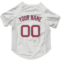 Boston Red Sox Custom White Pet Jersey for Dog & Cat