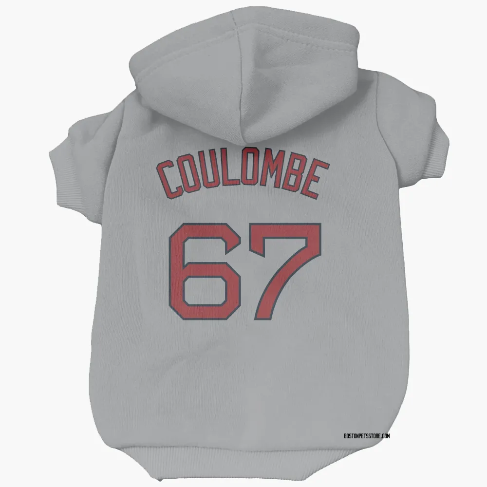 Boston Red Sox Danny Coulombe Gray Pet Hoodie for Dog & Cat