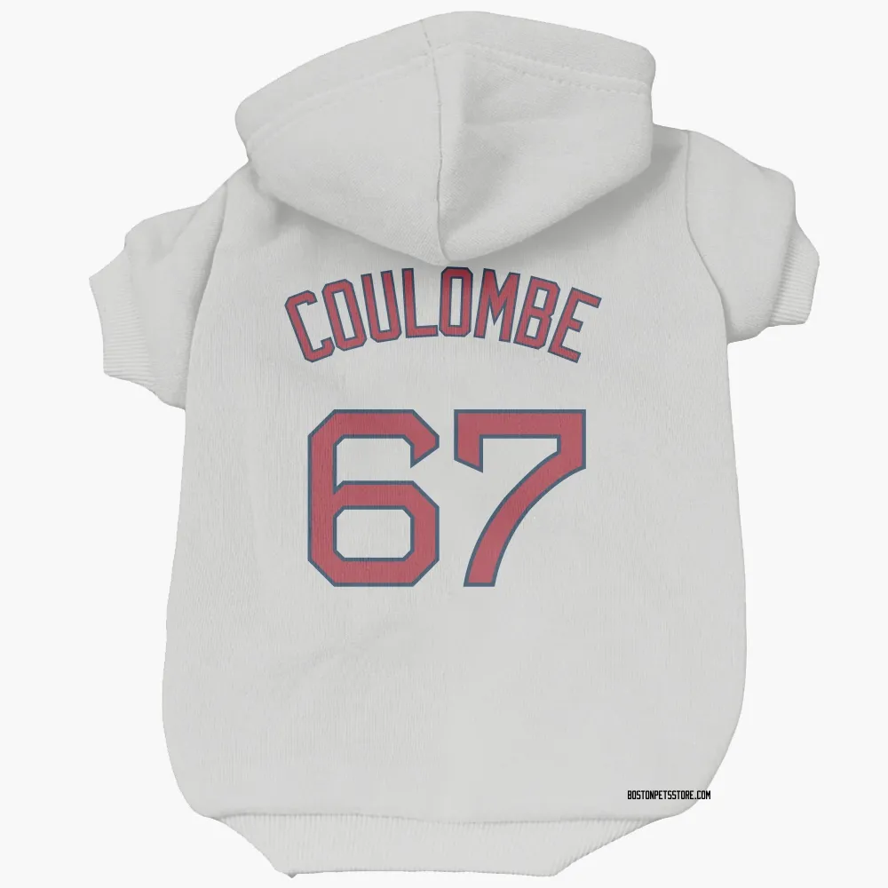 Boston Red Sox Danny Coulombe White Pet Hoodie for Dog & Cat