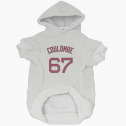 Boston Red Sox Danny Coulombe White Pet Hoodie for Dog & Cat