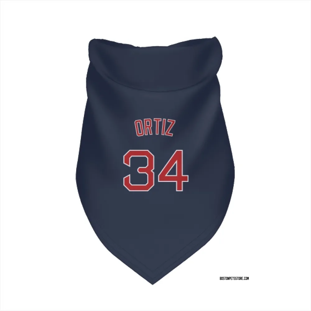 Boston Red Sox David Ortiz Navy Pet Bandana for Dog & Cat
