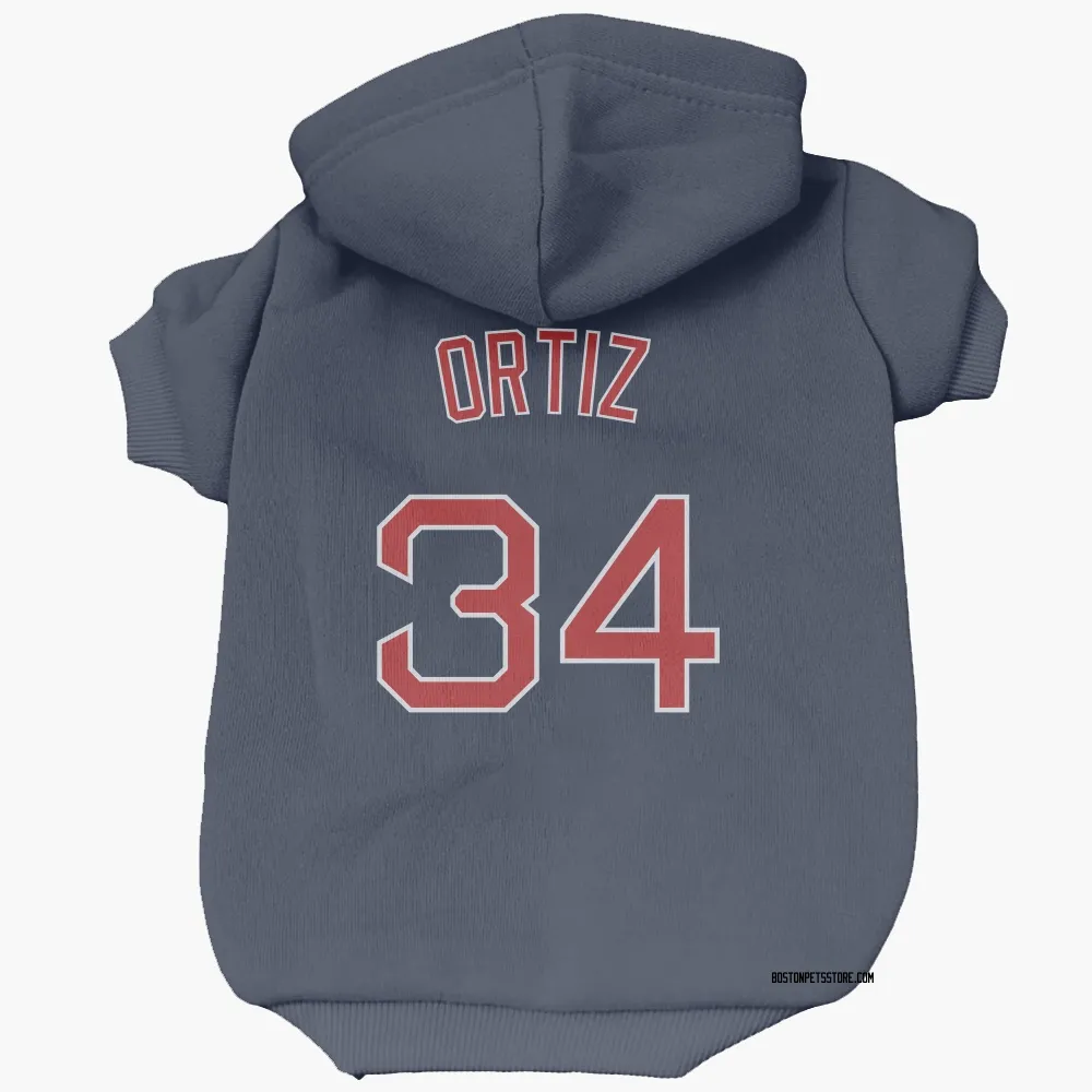 Boston Red Sox David Ortiz Navy Pet Hoodie for Dog & Cat