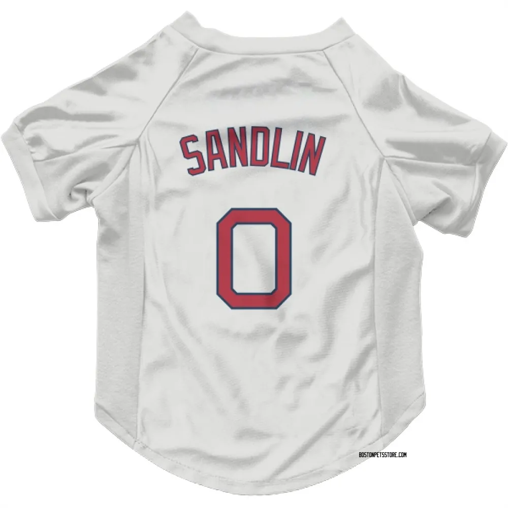 Boston Red Sox David Sandlin White Pet Jersey for Dog & Cat