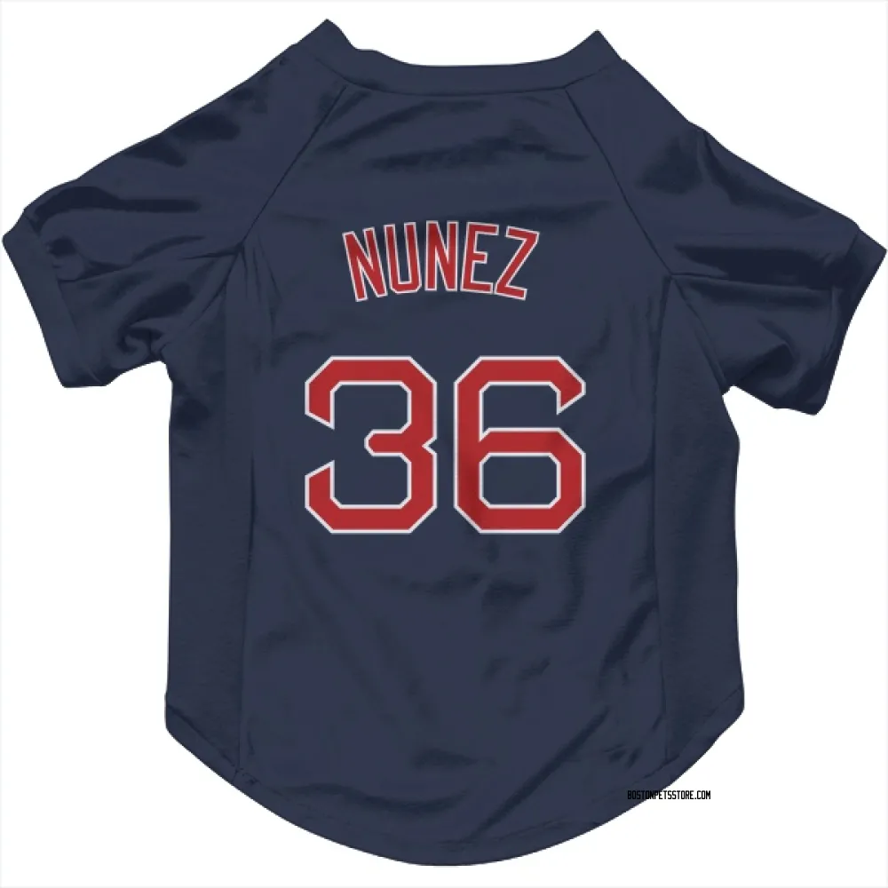 Boston Red Sox Eduardo Nunez Navy Pet Jersey for Dog & Cat