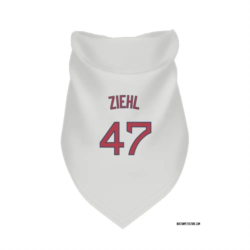 Boston Red Sox Gage Ziehl White Pet Bandana for Dog & Cat