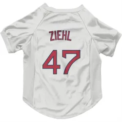 Boston Red Sox Gage Ziehl White Pet Jersey for Dog & Cat