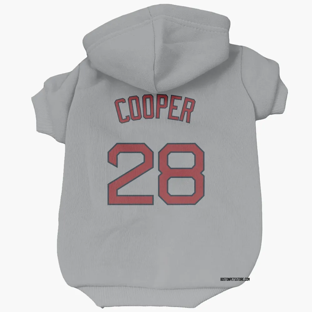 Boston Red Sox Garrett Cooper Gray Pet Hoodie for Dog & Cat
