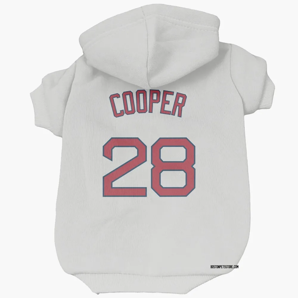 Boston Red Sox Garrett Cooper White Pet Hoodie for Dog & Cat