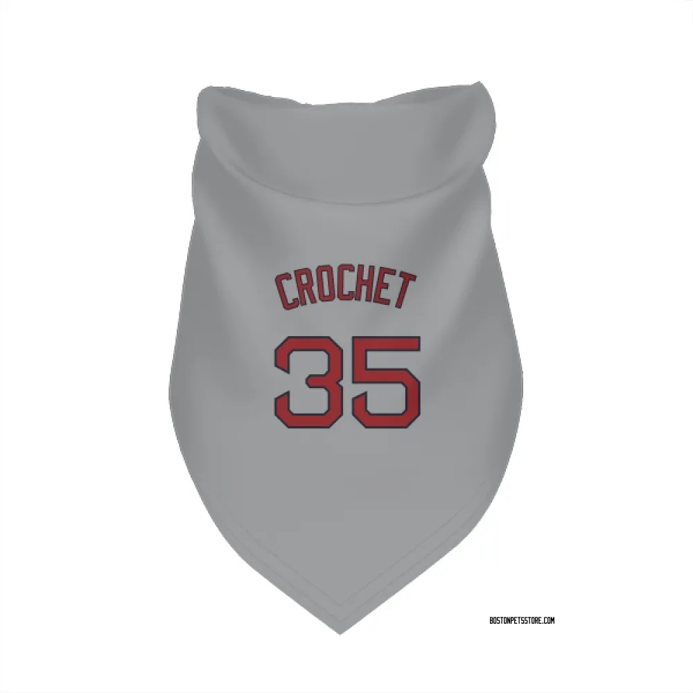 Boston Red Sox Garrett Crochet Gray Pet Bandana for Dog & Cat