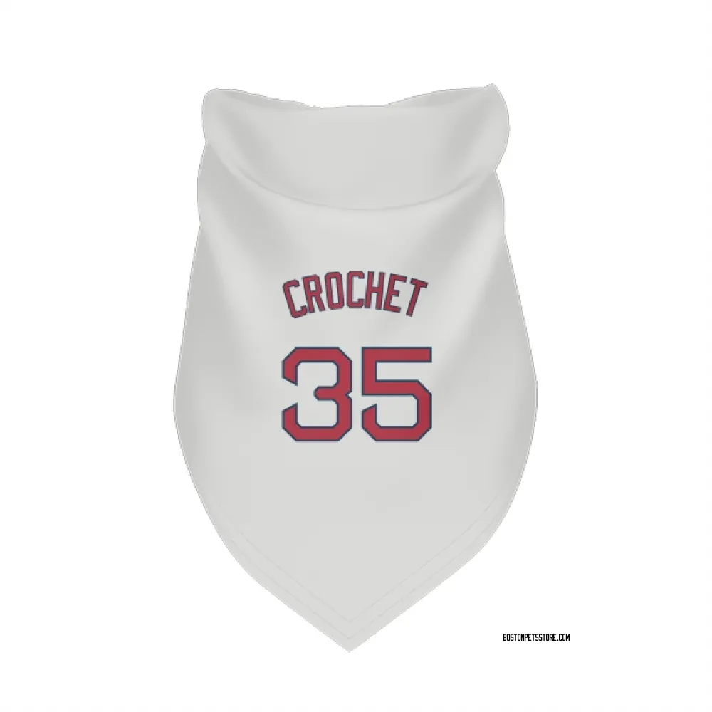 Boston Red Sox Garrett Crochet White Pet Bandana for Dog & Cat