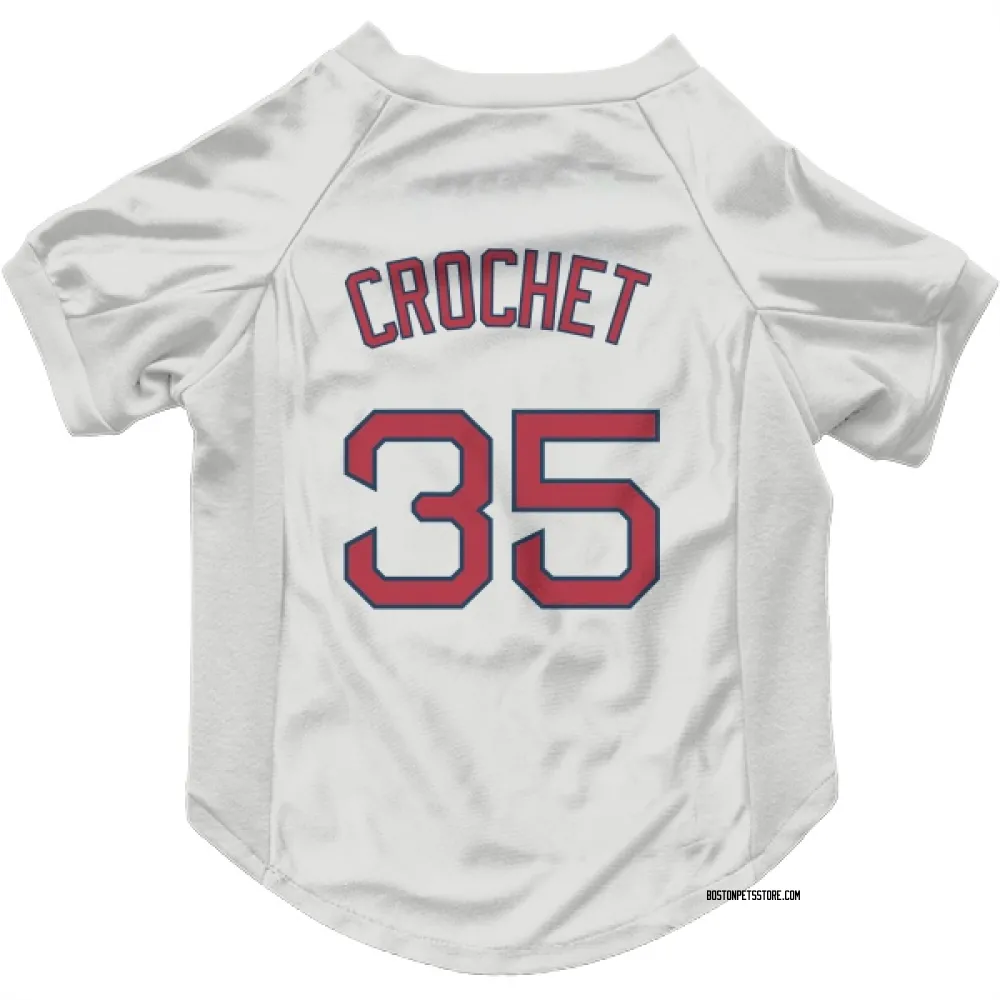 Boston Red Sox Garrett Crochet White Pet Jersey for Dog & Cat