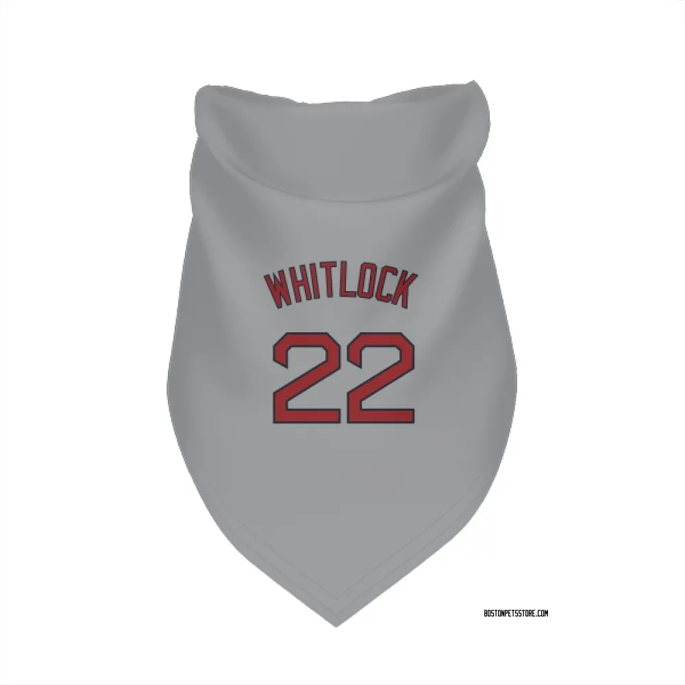 Boston Red Sox Garrett Whitlock Gray Pet Bandana for Dog & Cat