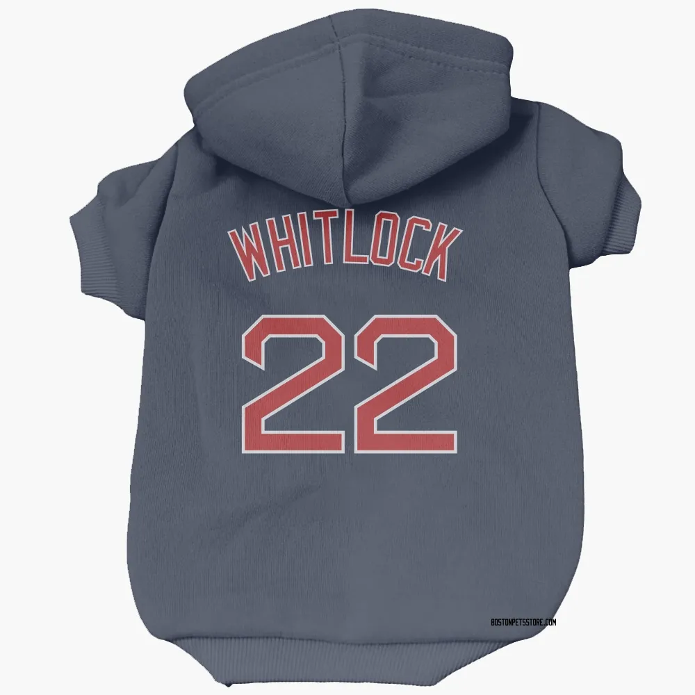 Boston Red Sox Garrett Whitlock Navy Pet Hoodie for Dog & Cat