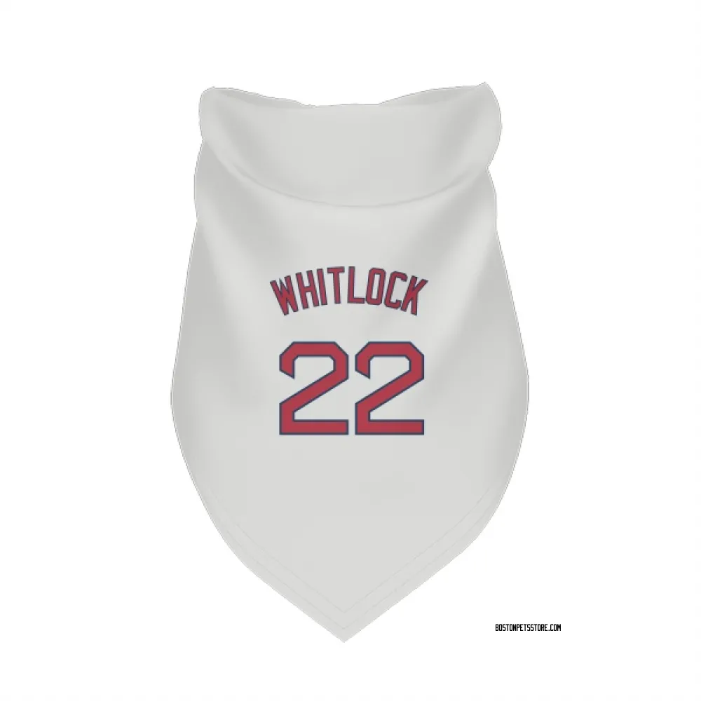 Boston Red Sox Garrett Whitlock White Pet Bandana for Dog & Cat