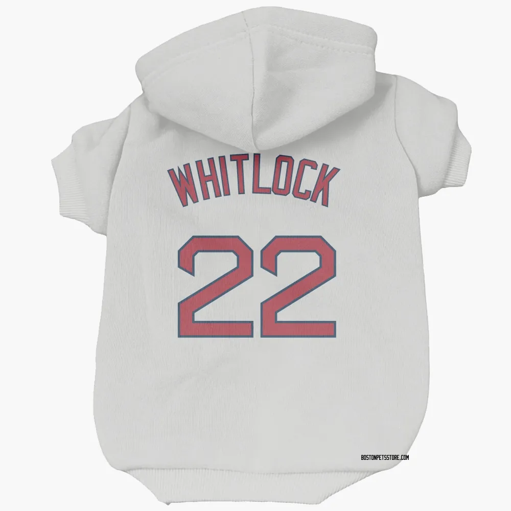 Boston Red Sox Garrett Whitlock White Pet Hoodie for Dog & Cat