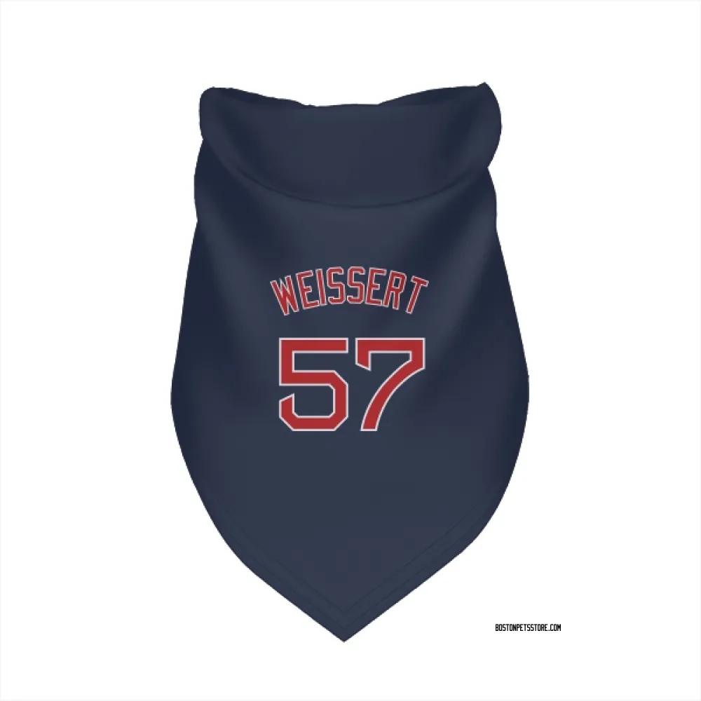 Boston Red Sox Greg Weissert Navy Pet Bandana for Dog & Cat