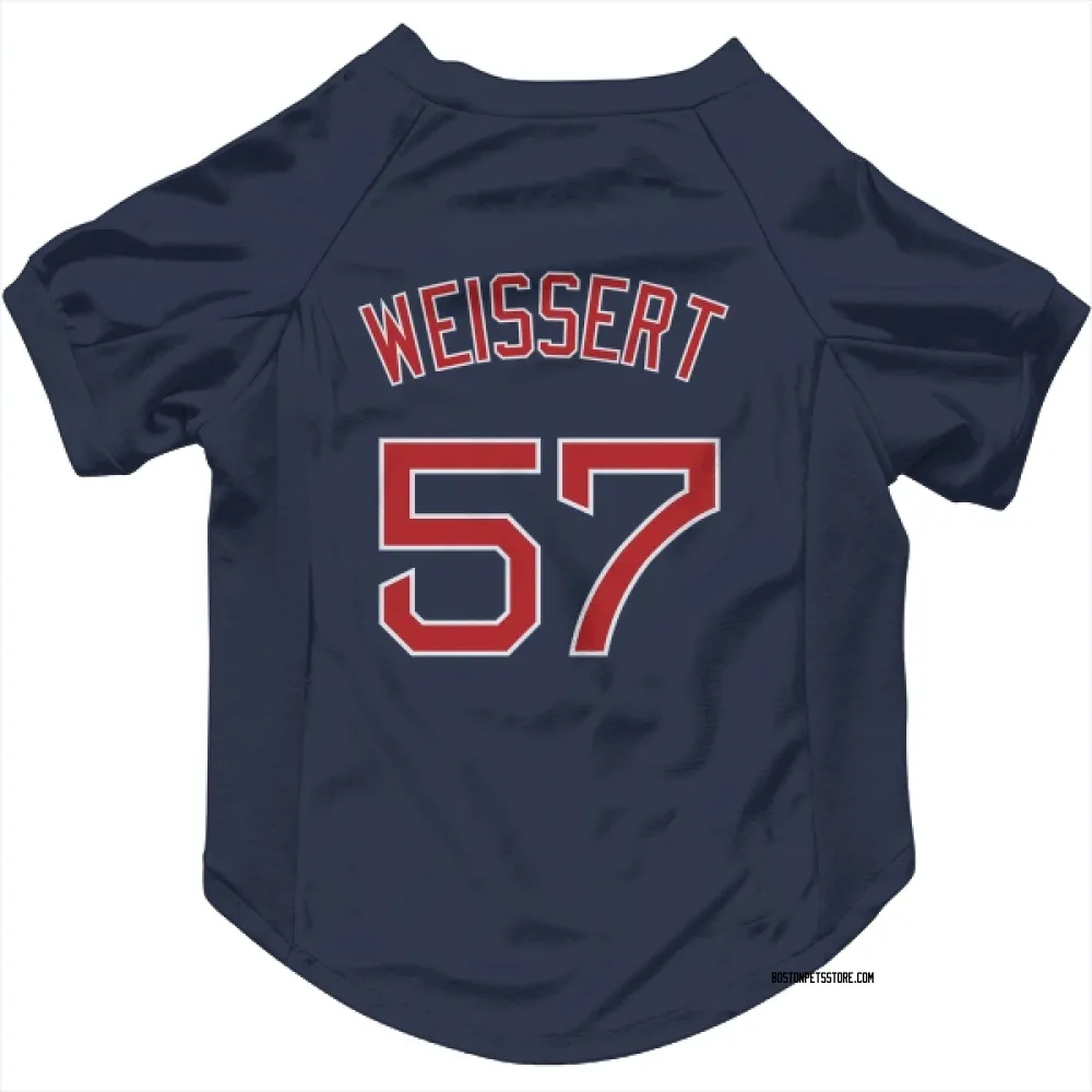 Boston Red Sox Greg Weissert Navy Pet Jersey for Dog & Cat