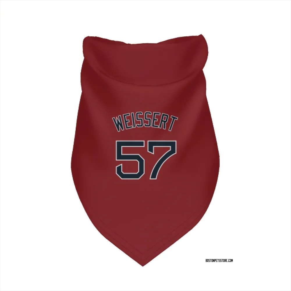 Boston Red Sox Greg Weissert Red Pet Bandana for Dog & Cat