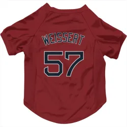 Boston Red Sox Greg Weissert Red Pet Jersey for Dog & Cat