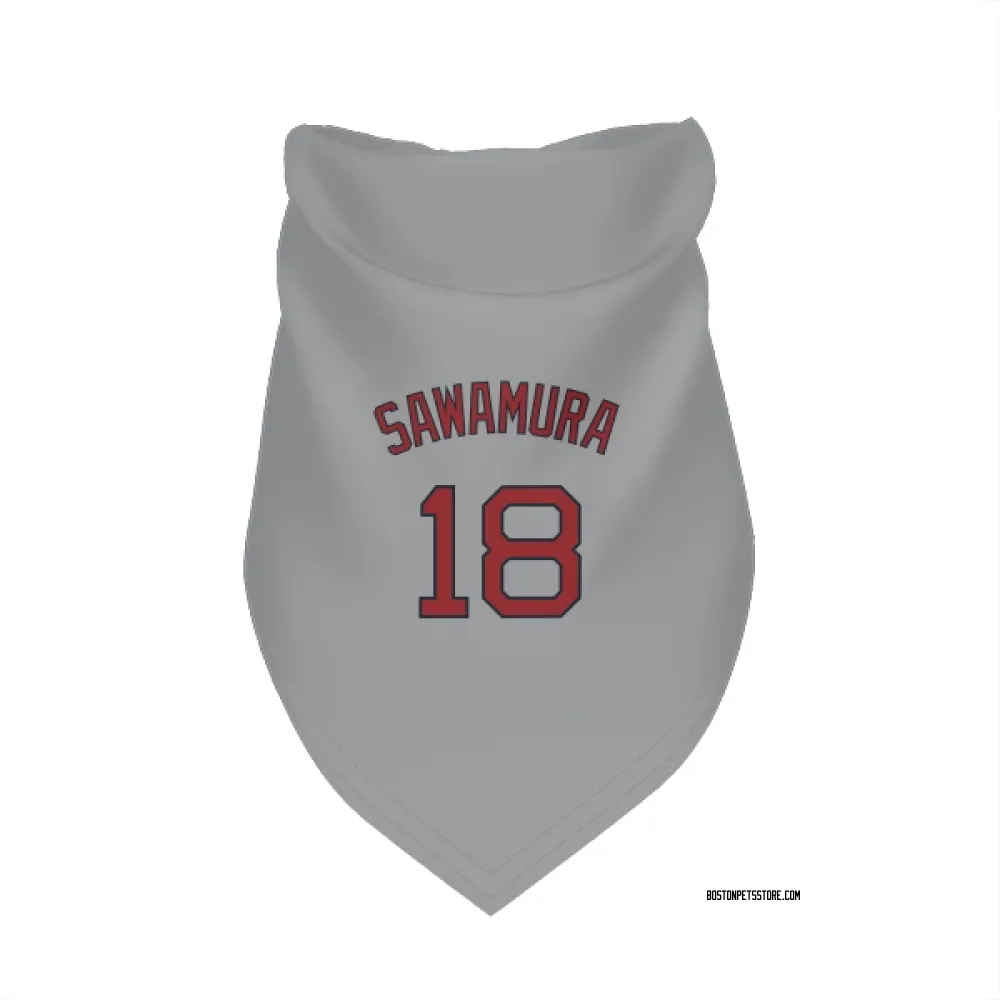 Boston Red Sox Hirokazu Sawamura Gray Pet Bandana for Dog & Cat