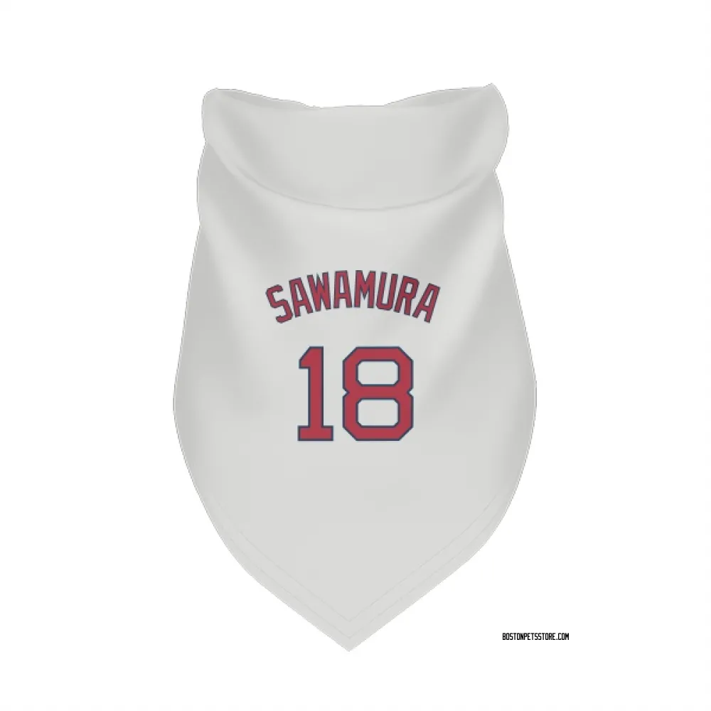 Boston Red Sox Hirokazu Sawamura White Pet Bandana for Dog & Cat