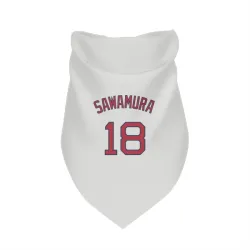 Boston Red Sox Hirokazu Sawamura White Pet Bandana for Dog & Cat