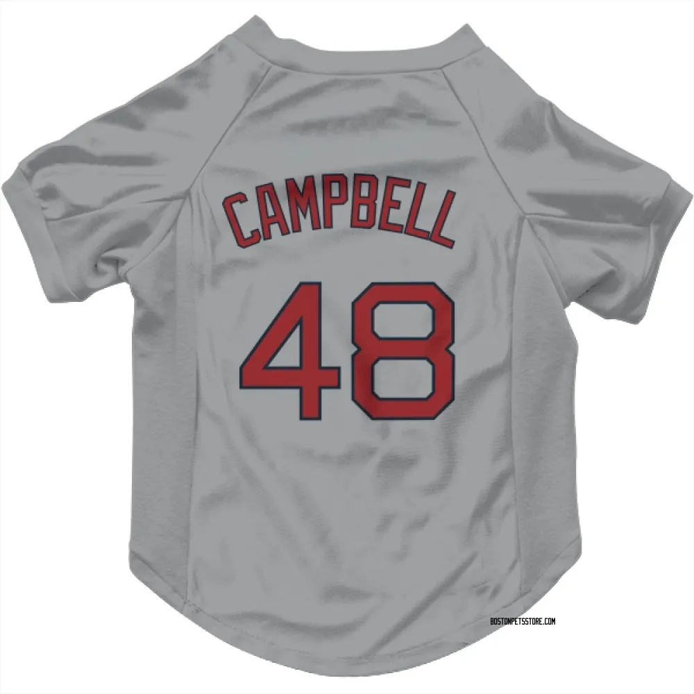 Boston Red Sox Isaiah Campbell Gray Pet Jersey for Dog & Cat