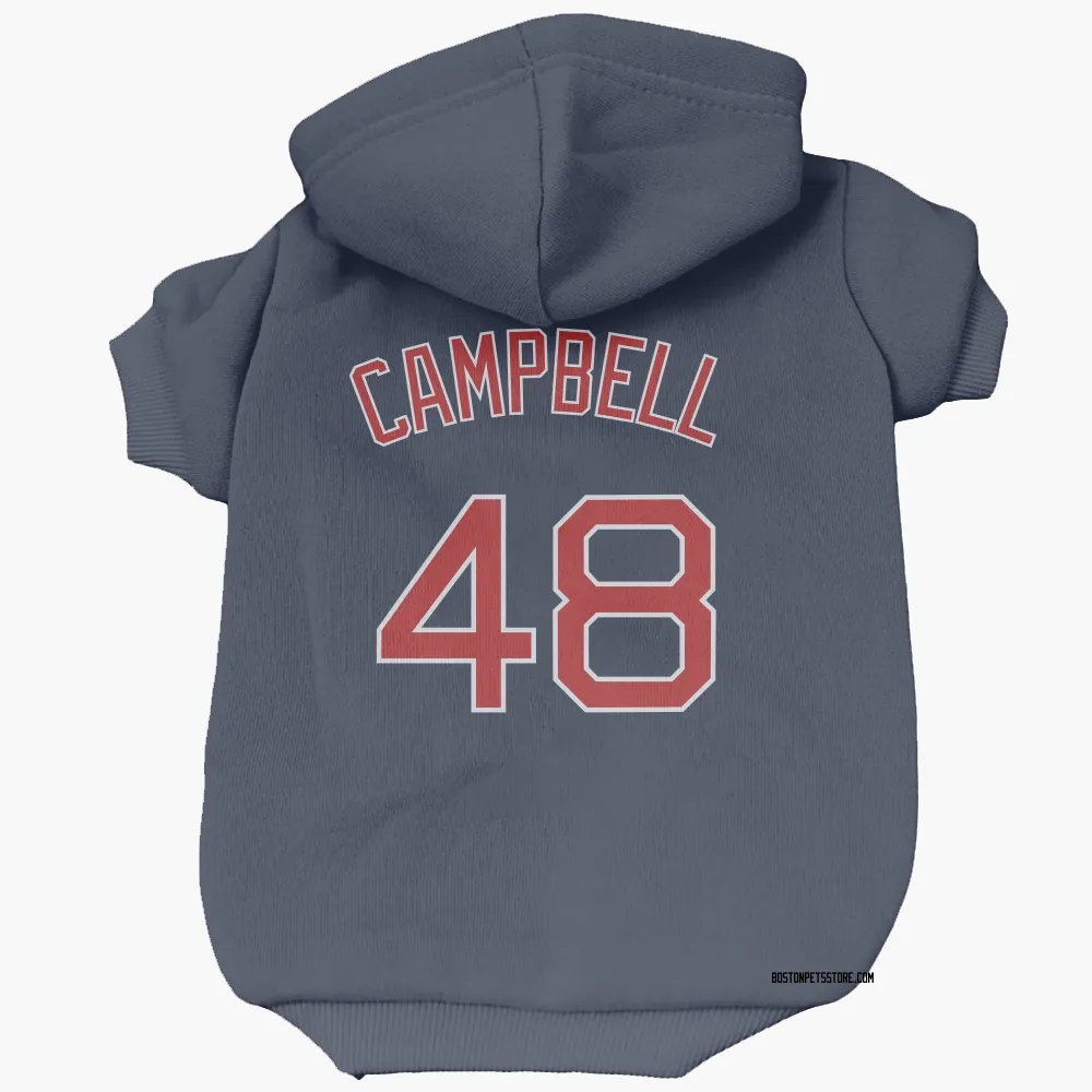Boston Red Sox Isaiah Campbell Navy Pet Hoodie for Dog & Cat