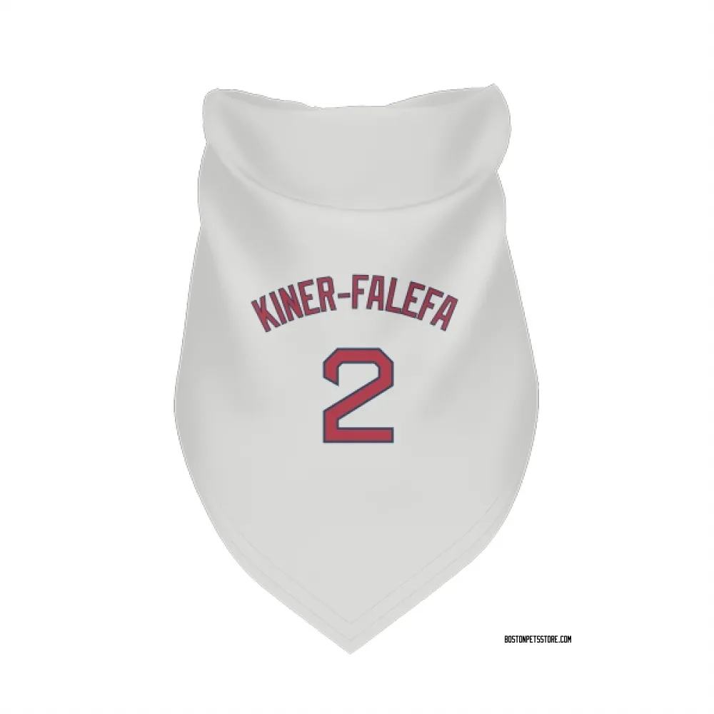 Boston Red Sox Isiah Kiner-Falefa White Pet Bandana for Dog & Cat